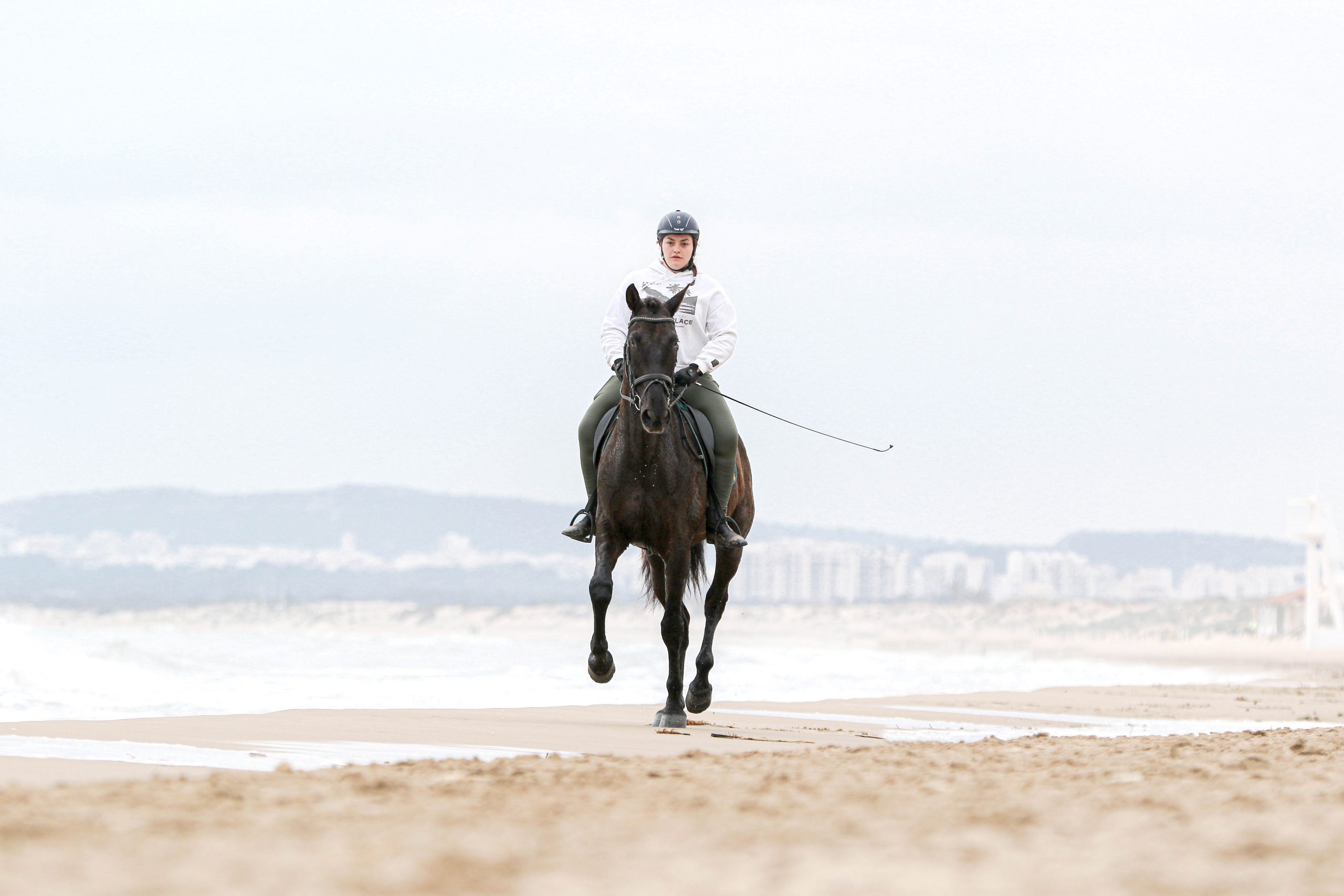 sesión de fotos caballo playa amanecer